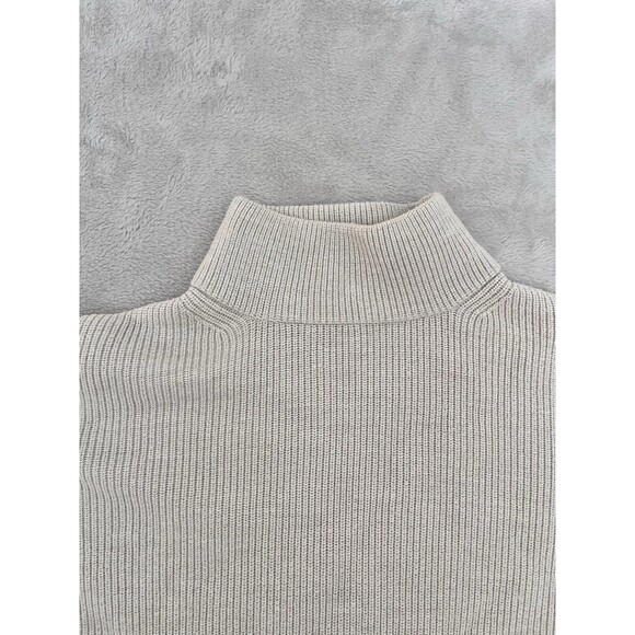 Lululemon 4 Merino Wool-Blend Ribbed Crewneck Sweater Heathered Natural Ivory - Picture 4 of 11